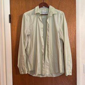 Calvin Klein Classic Fit Pastel Green Dress Shirt